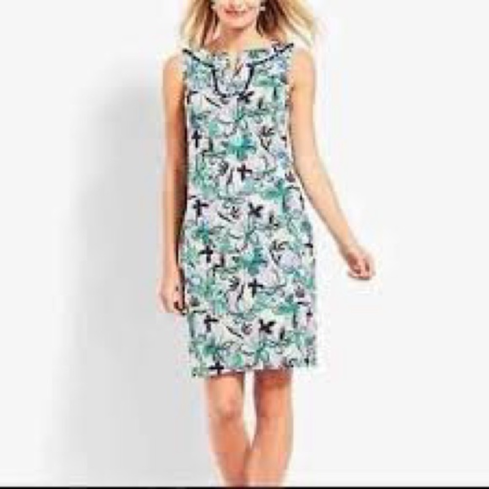 Talbots Sleeveless Butterfly Dress. Sz 4